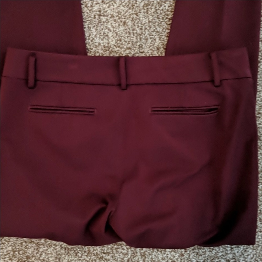 Ann Taylor burgundy skinny pants